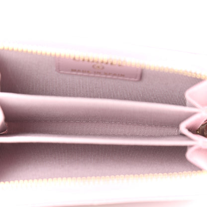 Chanel Caviar Quilted Zip Coin Purse Light Pink 5 of 9