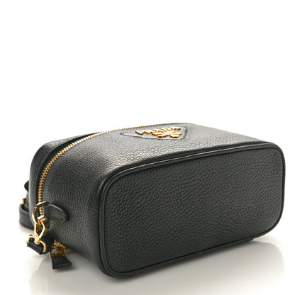 Prada Vitello Daino Mini Bag Black 4 of 9