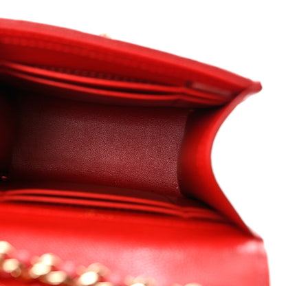 Chanel Caviar Quilted Classic Phone Holder Red 5 of 8