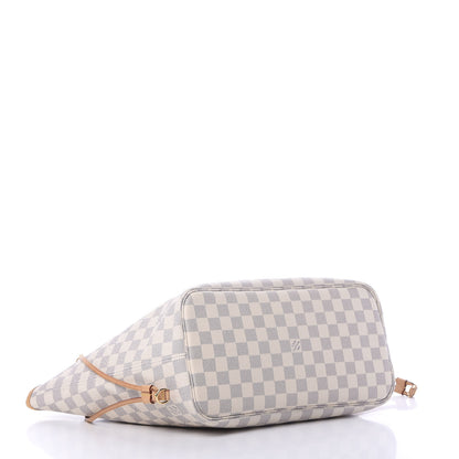 Louis Vuitton Damier Azur Neo Neverfull MM Rose Ballerine 4 of 11