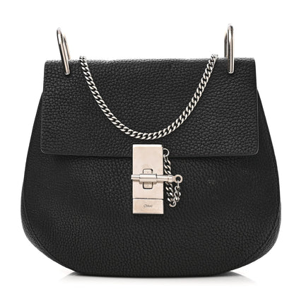Chloe Grained Lambskin Drew Shoulder Bag Black 1 of 13