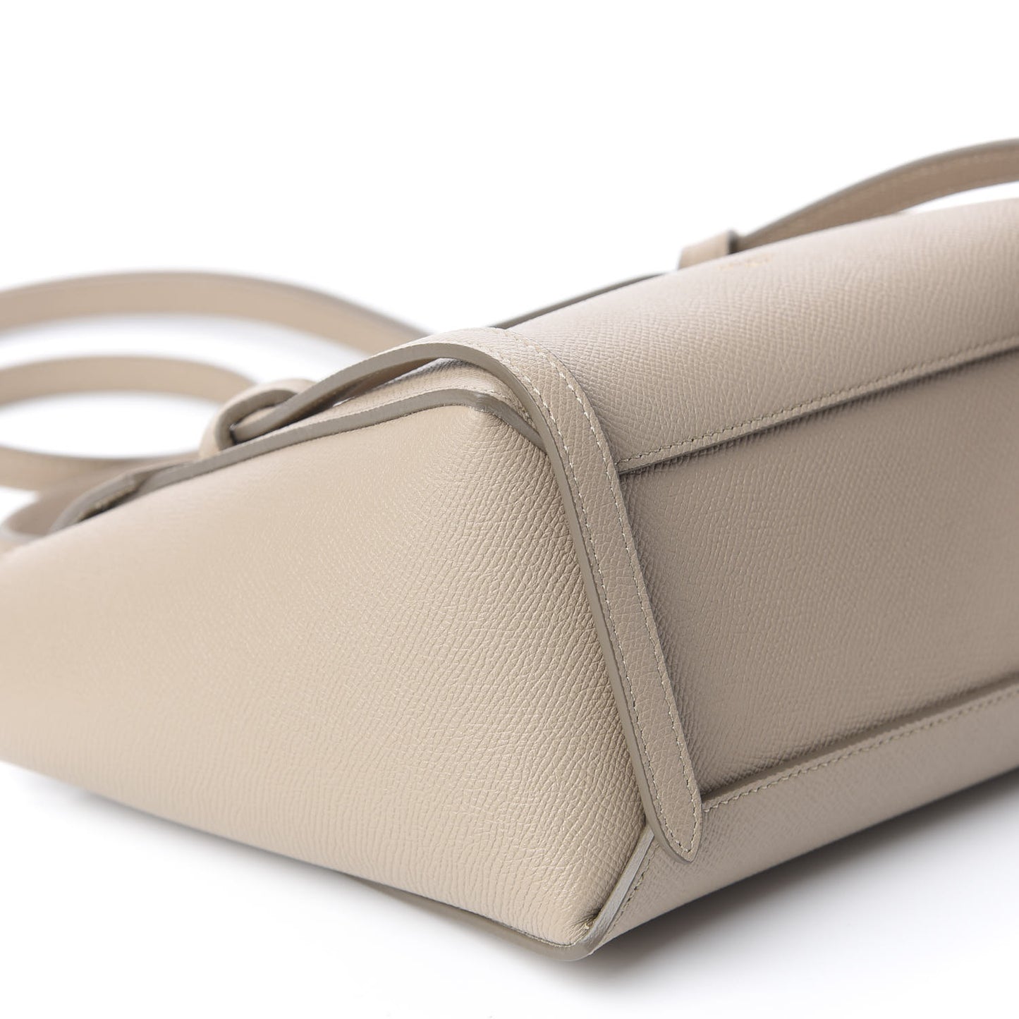 Grained Calfskin Nano Belt Bag Light Taupe