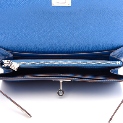 Hermes Epsom Kelly Longue Wallet Mykonos 5 of 8