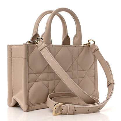 Christian Dior Calfskin Macrocannage Mini Book Tote Trench Beige 3 of 10