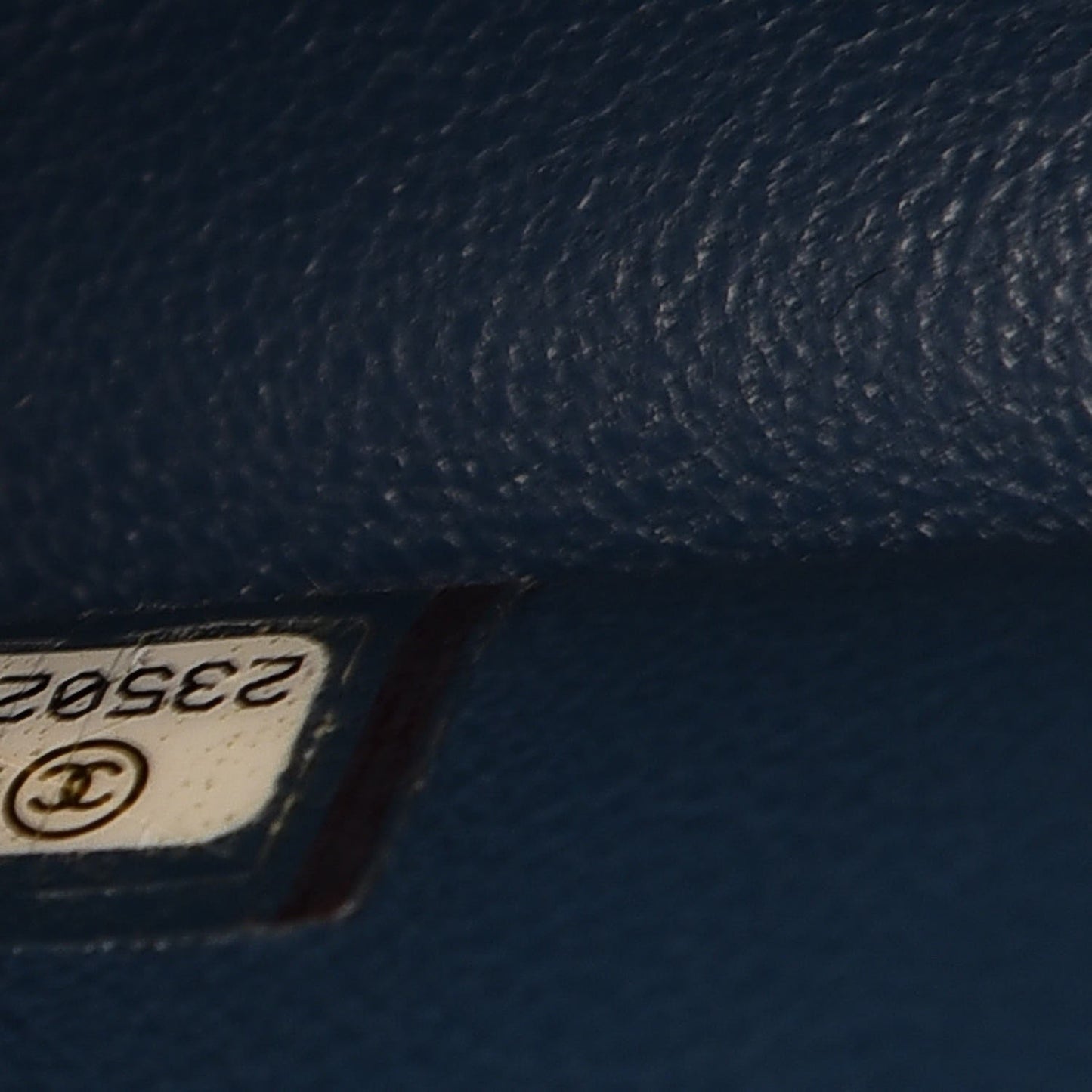 Lambskin Quilted Jumbo Double Flap Dark Blue