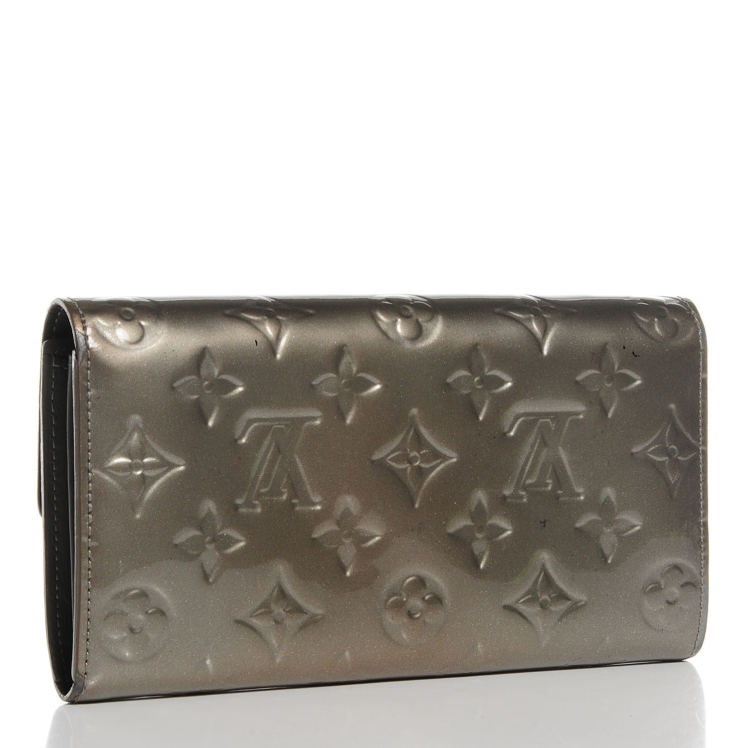 Louis Vuitton Vernis Sarah Wallet Gris Art Deco 3 of 7