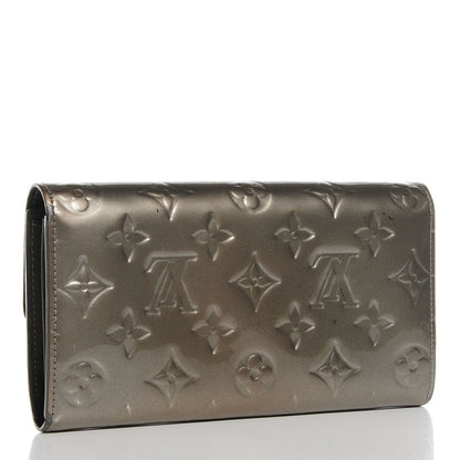 Louis Vuitton Vernis Sarah Wallet Gris Art Deco 3 of 7