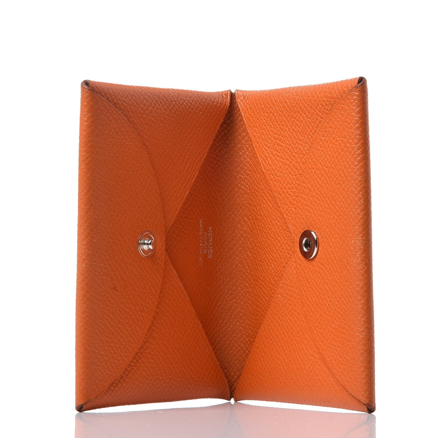 Epsom Calvi Card Case Orange