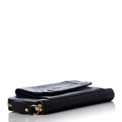 Chloe Grained Calfskin Paraty Zip Around Wallet Black 4 of 8