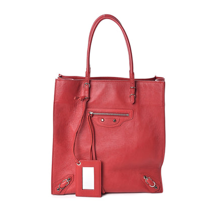 Balenciaga Veau Papier A5 Tote Rouge Grenade 1 of 7