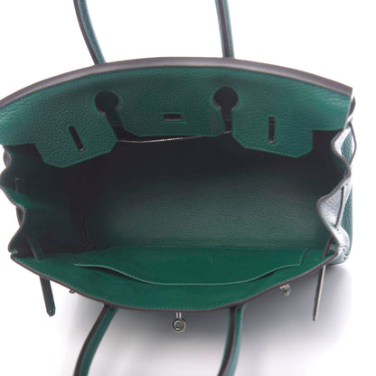 Hermes Taurillon Clemence Birkin 30 Malachite 5 of 10