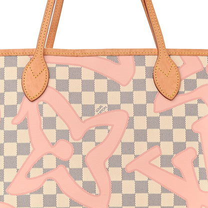 Louis Vuitton Damier Azur Tahitienne Neverfull MM 10 of 14