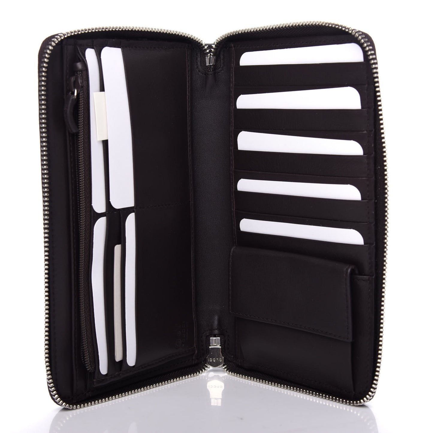 Microguccissima Large Zip Around Organizer Wallet Testa di Moro