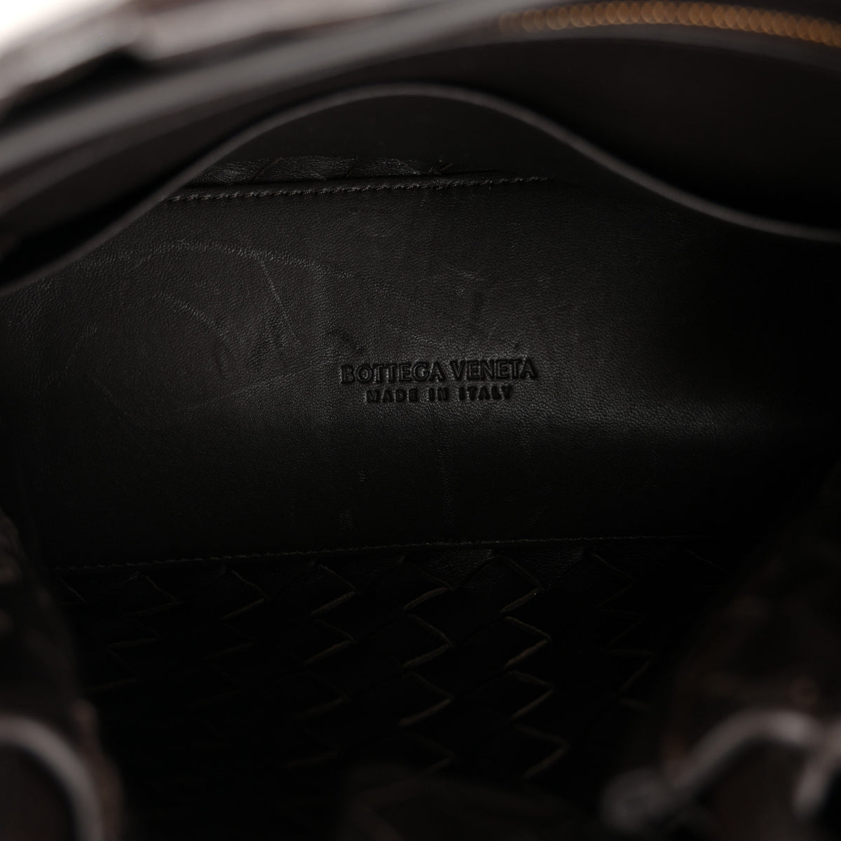 Nappa Intrecciato Small Andiamo Shoulder Bag Fondant