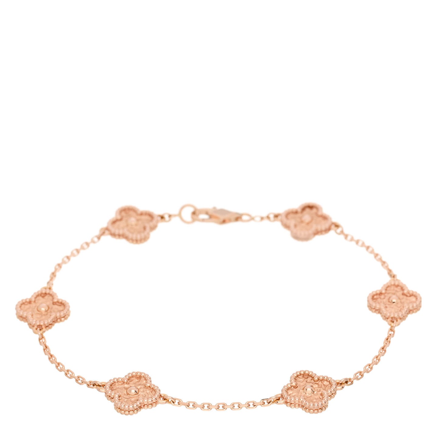 18K Rose Gold 6 Motifs Sweet Alhambra Bracelet