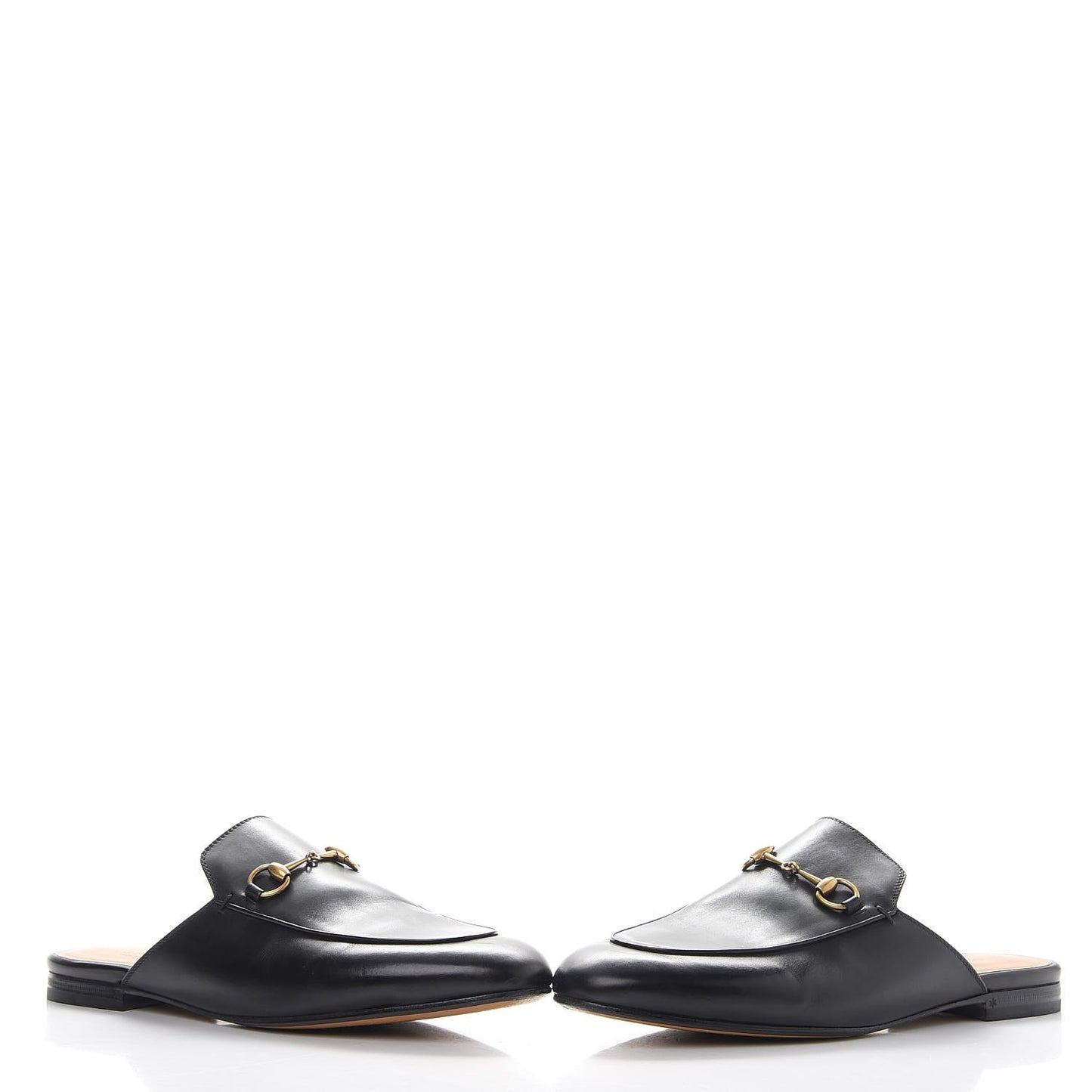 Calfskin Princetown Slippers 40.5 Black