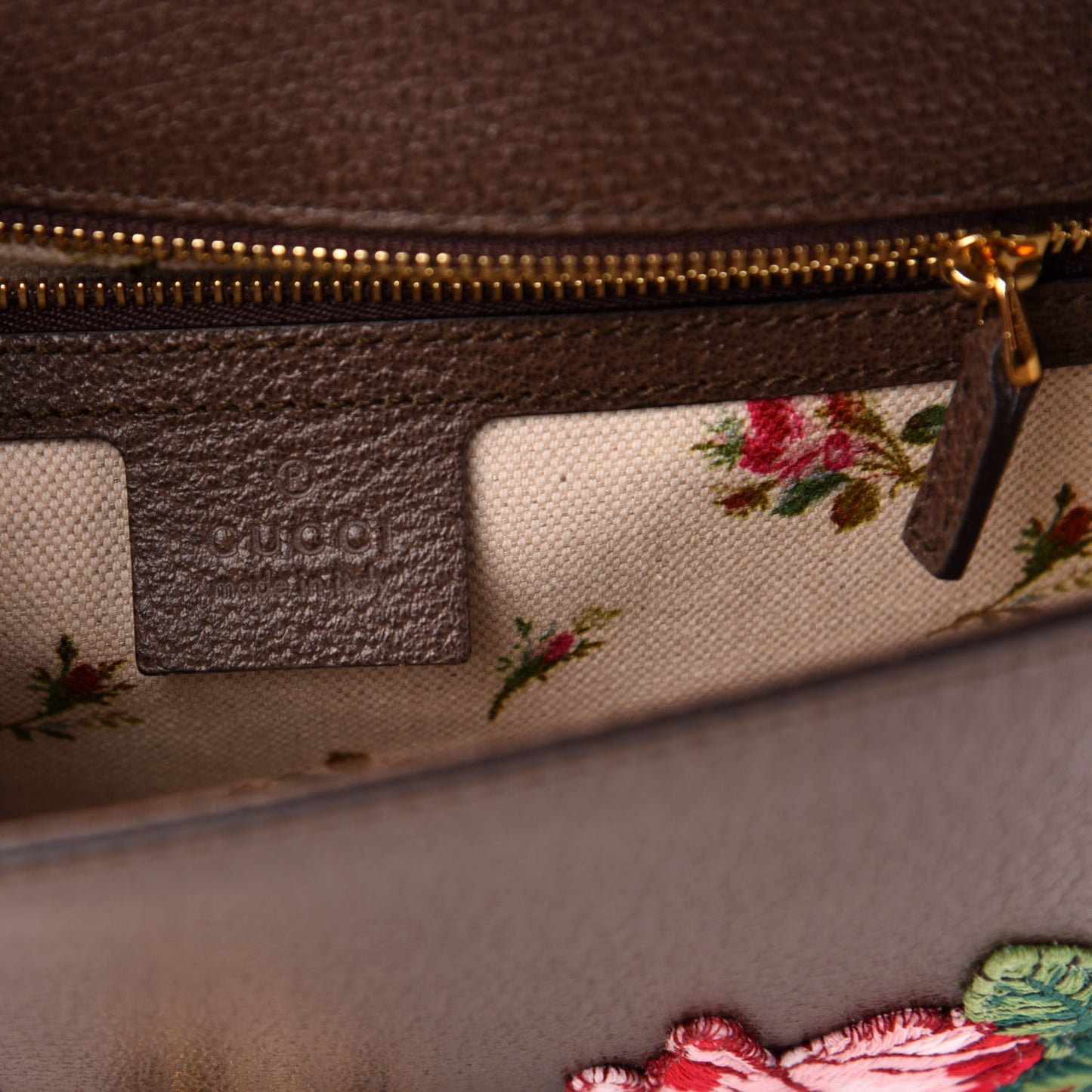Calfskin Embroidered Sylvie Belt Bag 85 34 Brown