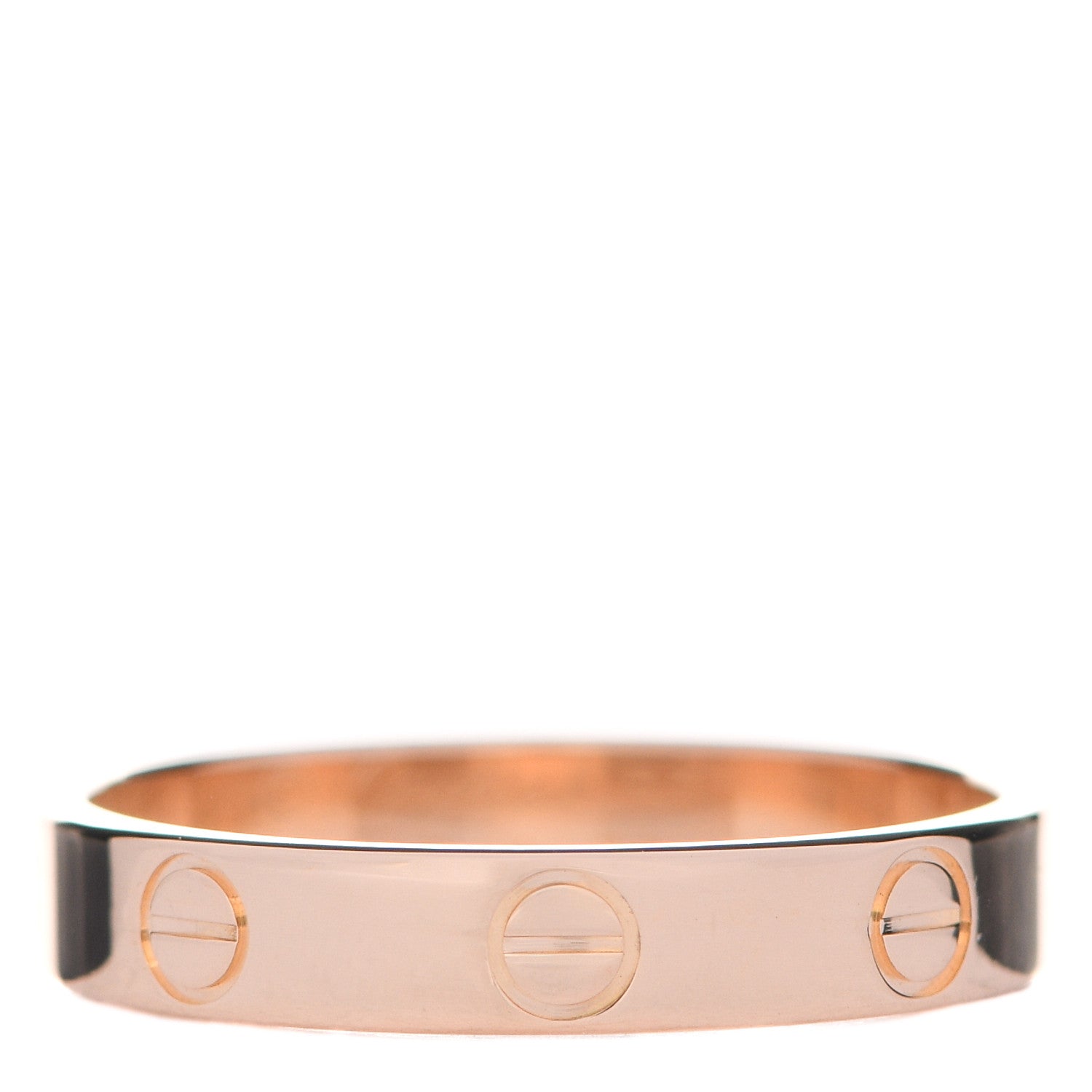 Cartier 18K Pink Gold 3.5mm LOVE Wedding Band Ring 55 7.25 1 of 5