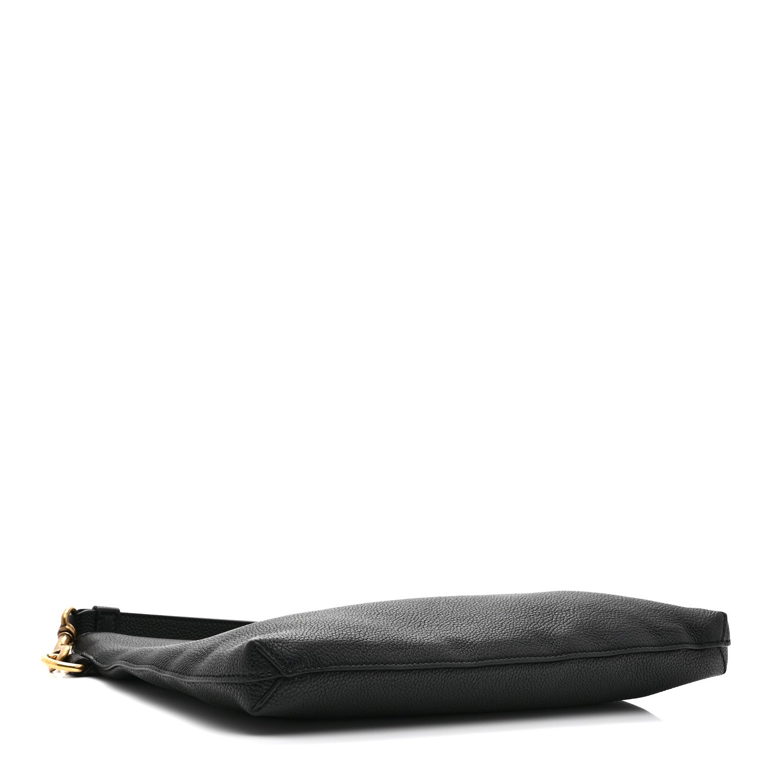 Gucci Pebbled Calfskin Logo Wristlet Black 4 of 8