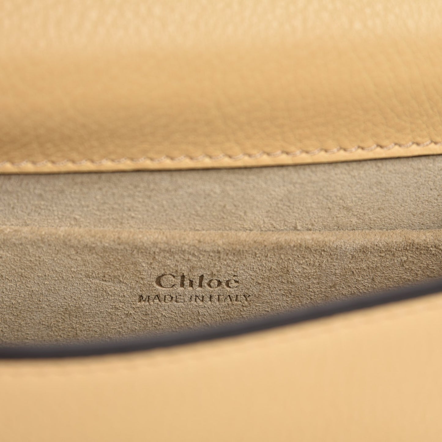 Calfskin Suede Small Nile Bracelet Bag Subtle Yellow