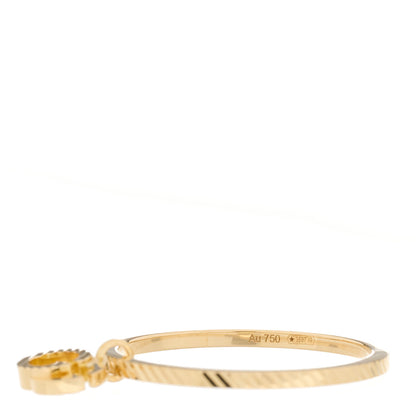 Gucci 18K Yellow Gold GG Running Charm Ring 50 5.5 4 of 5