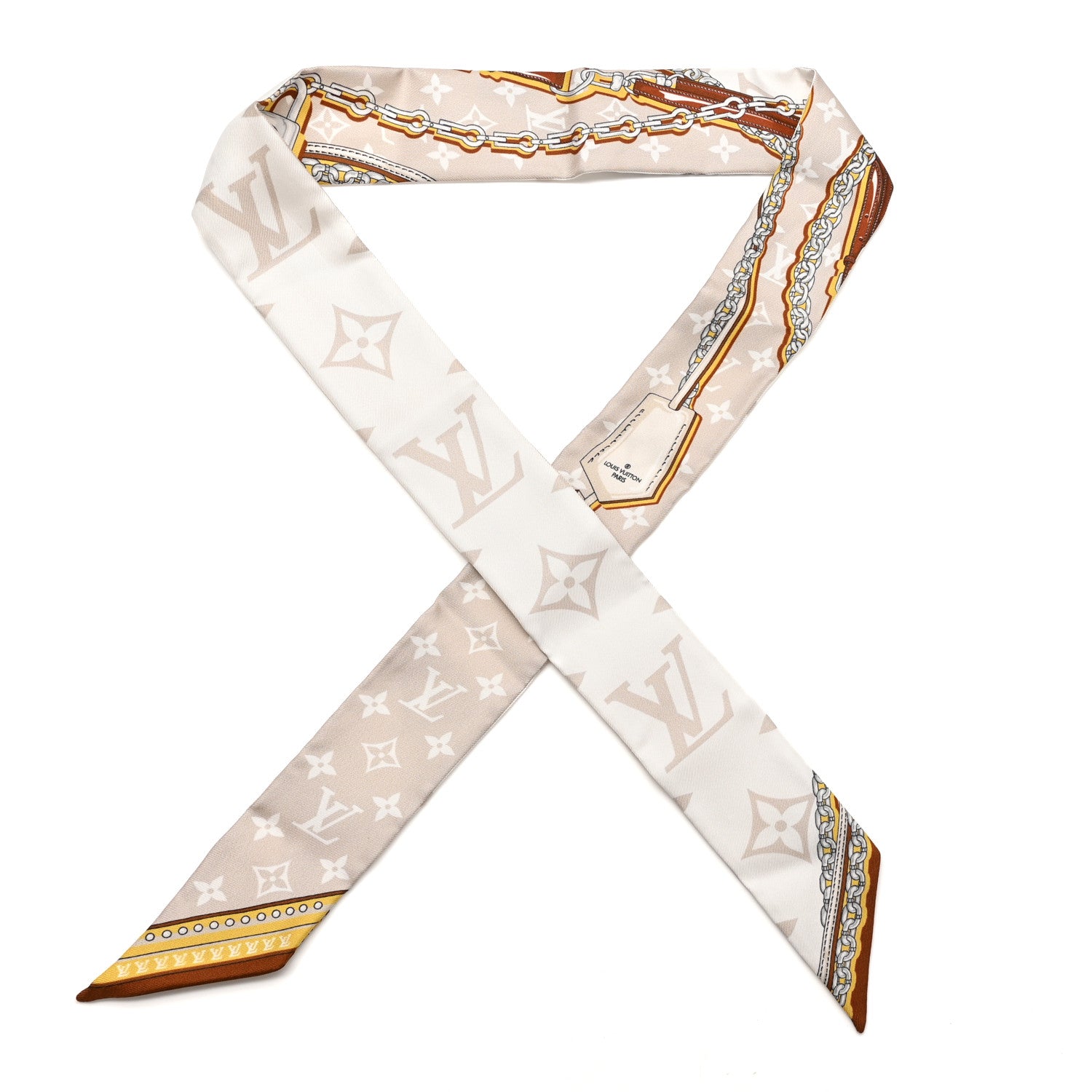 Louis Vuitton Silk Mix And Straps Bandeau Beige Clair 1766871