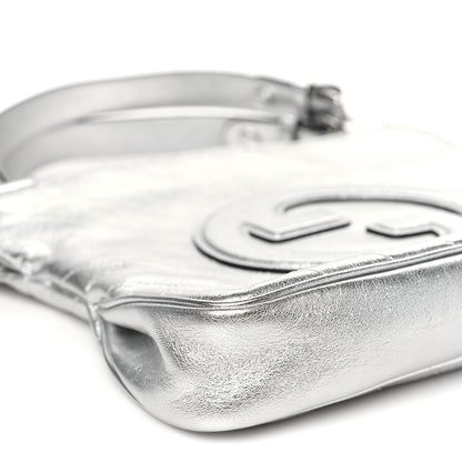 Gucci Sakai Be Green Calfskin Diagonal Stitched Small Blondie Tote Silver 9 of 10
