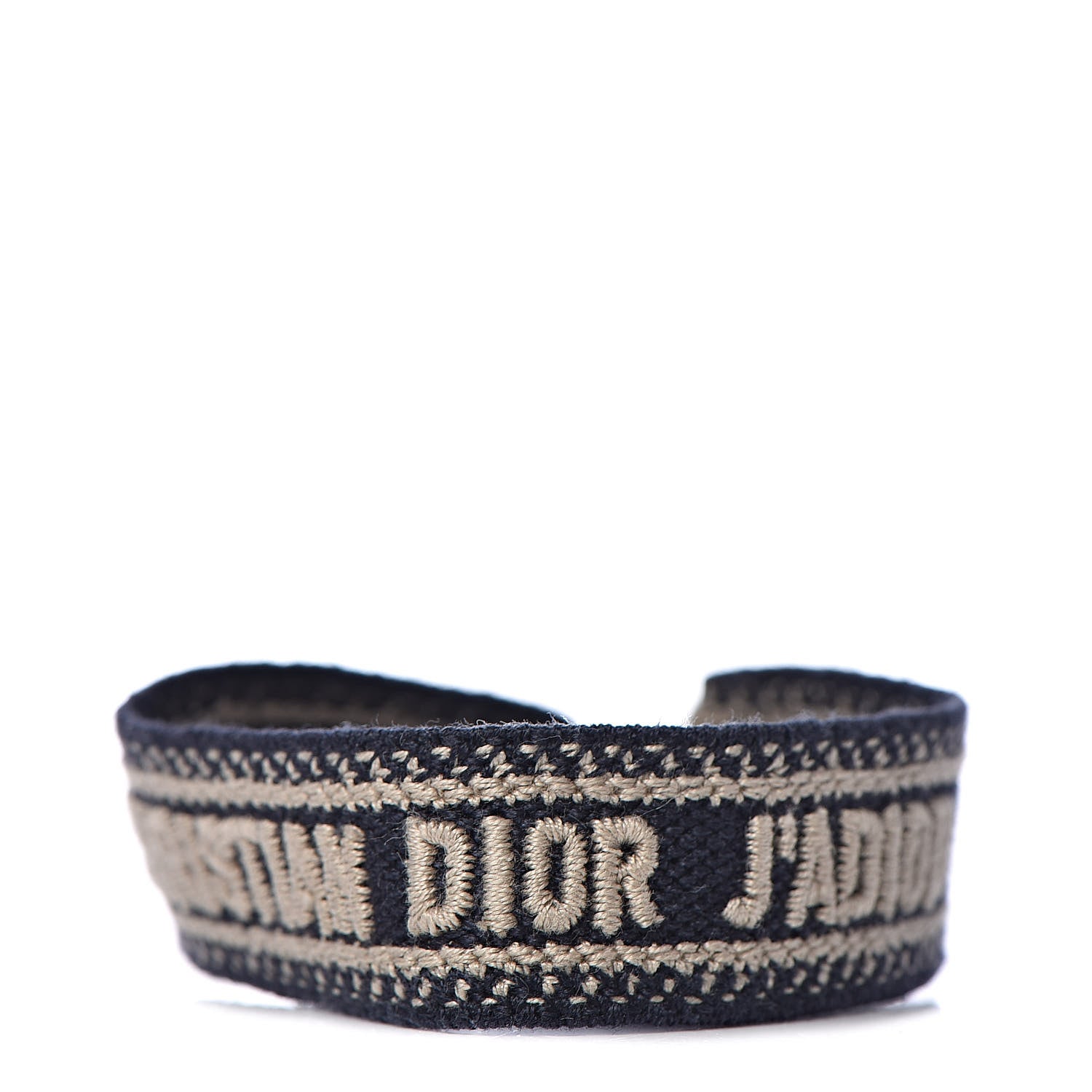 Christian Dior Woven Cotton J'Adior Friendship Bracelet Navy 1 of 4
