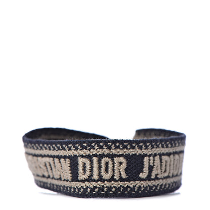 Christian Dior Woven Cotton J'Adior Friendship Bracelet Navy 1 of 4