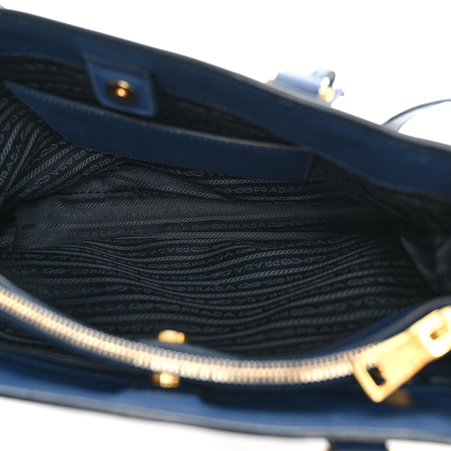 Prada Saffiano Medium Galleria Double Zip Tote Cobalto 5 of 13
