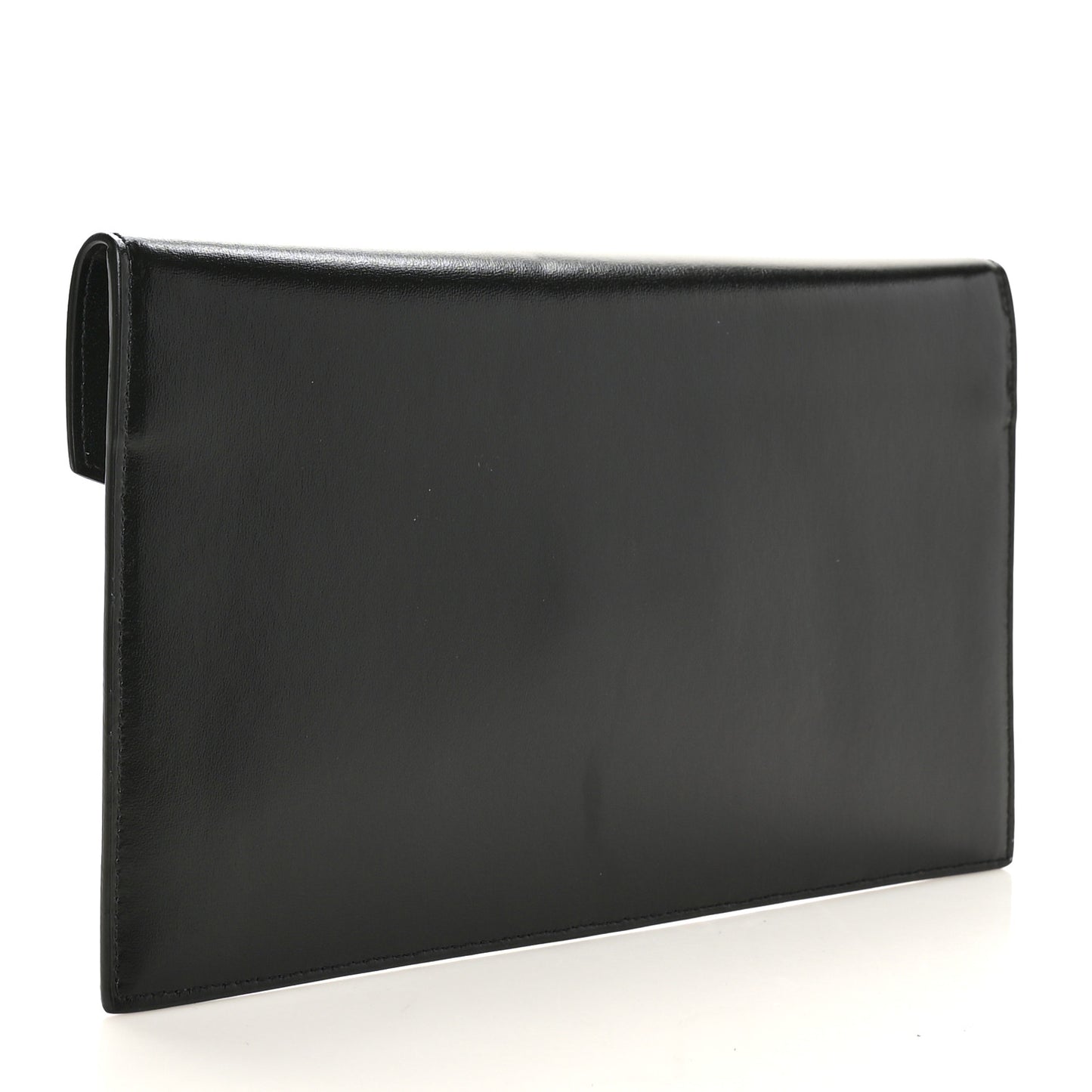 Smooth Shiny Calfskin Monogram Uptown Pouch Black