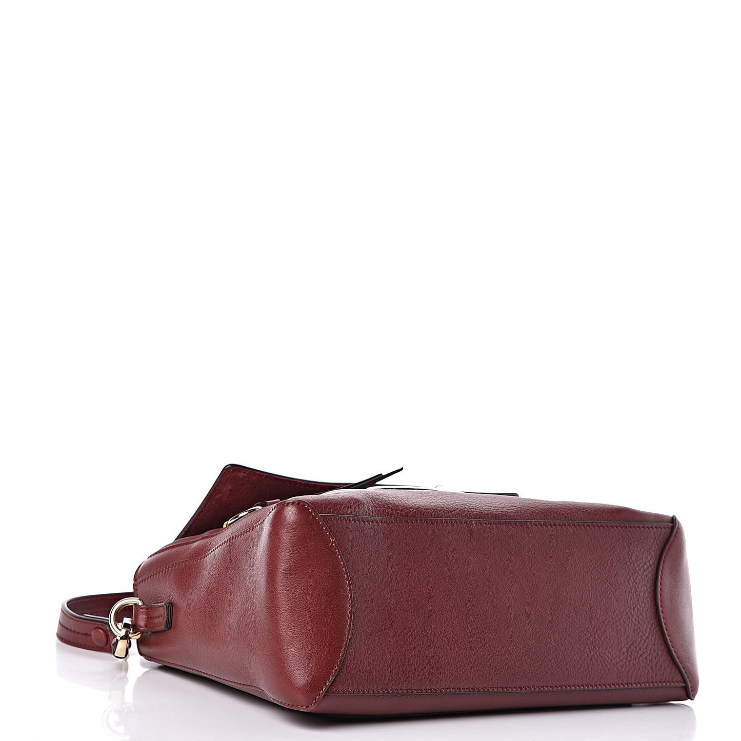 Calfskin Small Faye Day Shoulder Bag Sienna Red