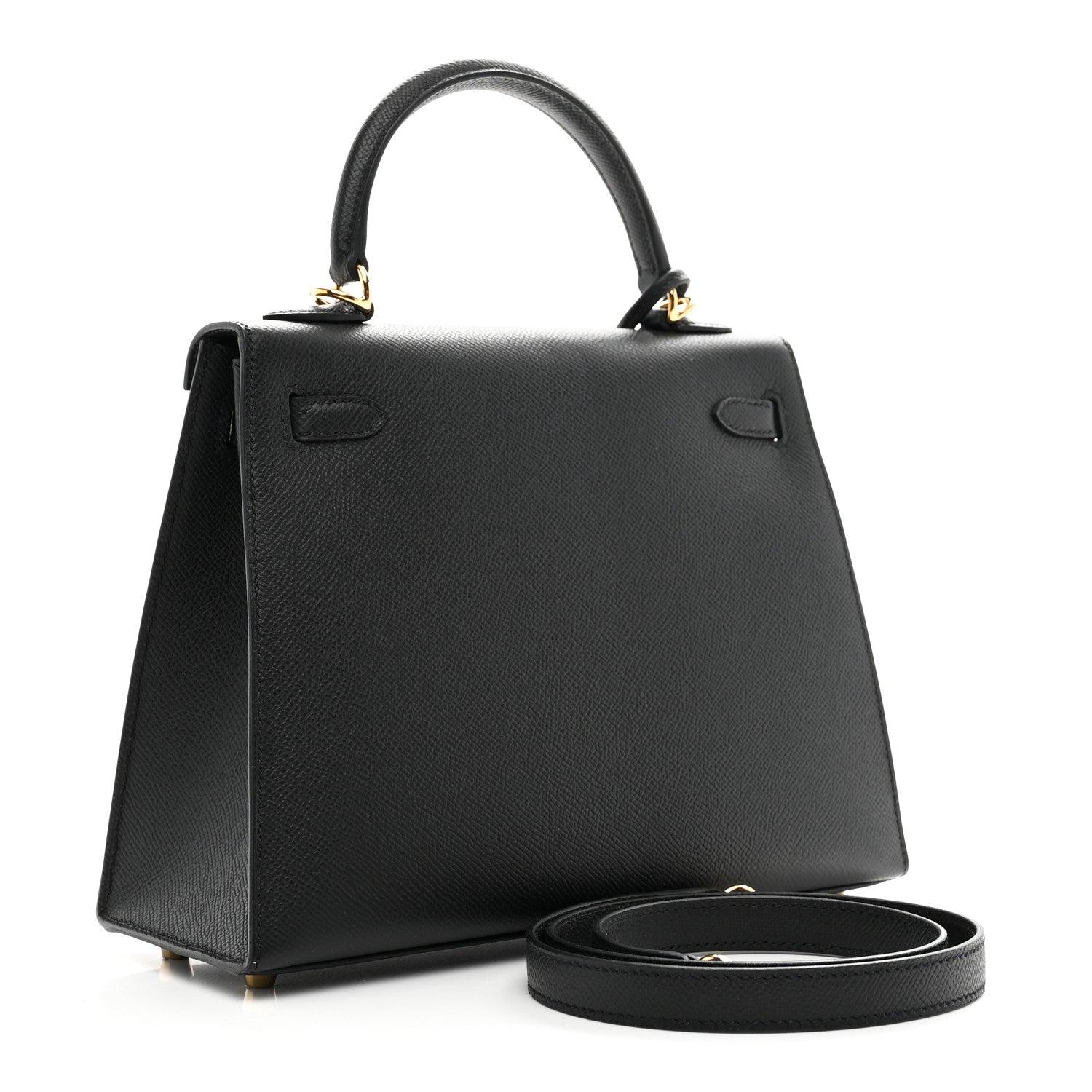 Hermes Epsom Kelly Sellier 25 Black 3 of 10