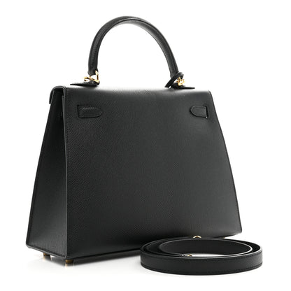 Hermes Epsom Kelly Sellier 25 Black 3 of 10