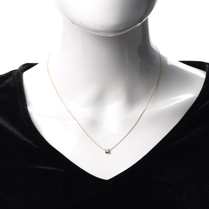 Cartier 18K Pink Gold Diamond .21ct C De Pendant Necklace 2 of 6
