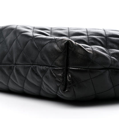 Saint Laurent Lambskin Quilted Maxi Icare Shopping Tote Black 10 of 10