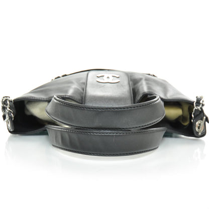 Chanel Lambskin Messenger Tote Black 5 of 10