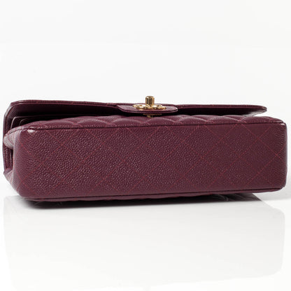 Chanel Caviar Medium Double Flap Plum 5 of 10