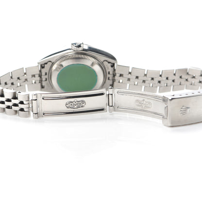 Rolex Stainless Steel 18K White Gold Diamond 26mm Oyster Perpetual Datejust Watch Sodalite 179174 5 of 6