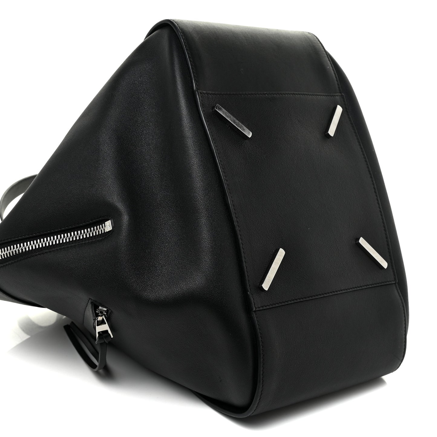 Calfskin Medium Hammock Shoulder Bag Black
