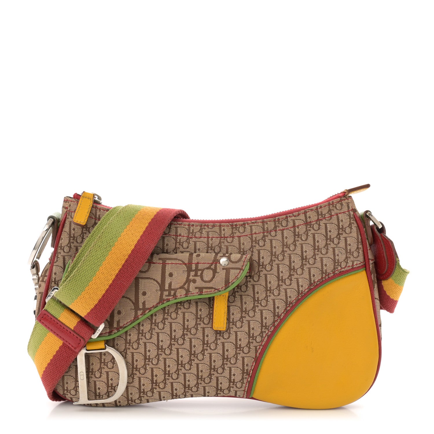 Christian Dior Monogram Rasta Double Saddle Beige 1 of 14