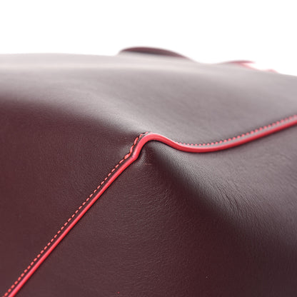 Celine Smooth Calfskin Small Tassel Cabas Phantom Burgundy Pink 11 of 14