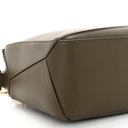 Loewe Calfskin Small Puzzle Bag Dark Khaki Green 8 of 9