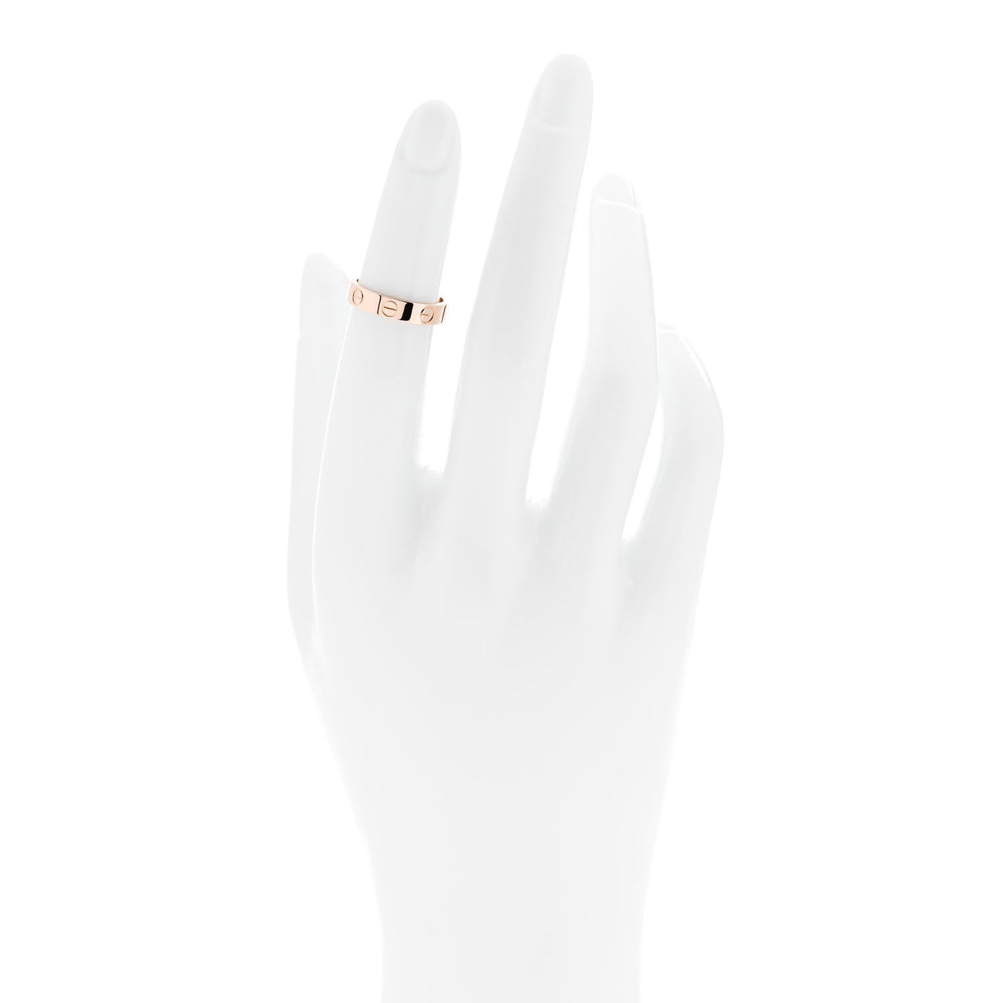 18K Pink Gold 3.5mm LOVE Wedding Band Ring 47 4