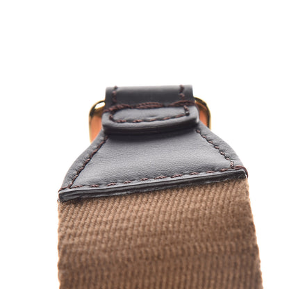 Fendi Ribbon Vitello Century FF 1974 Studded Strap You Fango Marrone Ebano 6 of 7