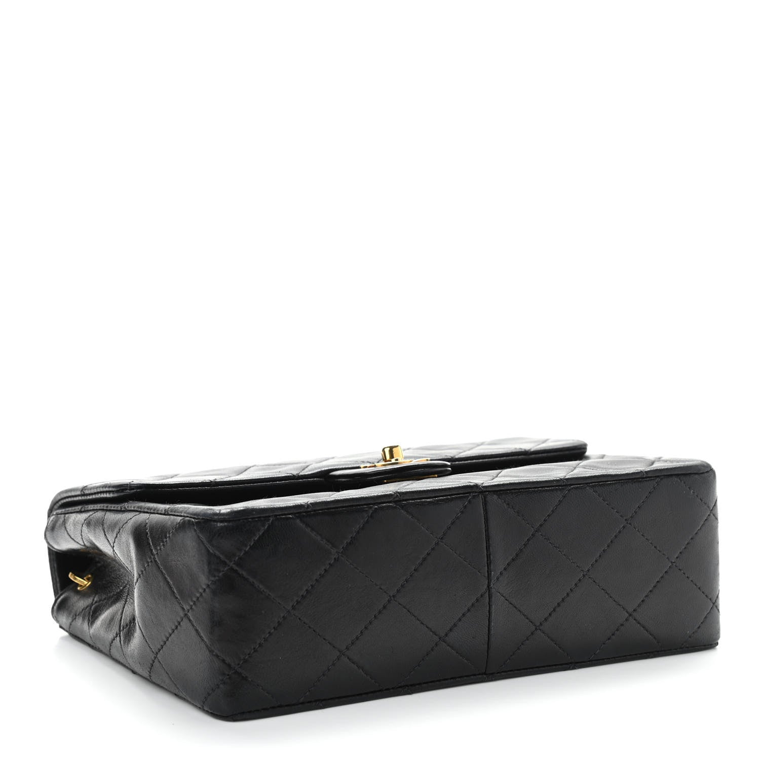 Chanel Lambskin Quilted Mini Square Flap Bag Black 4 of 10