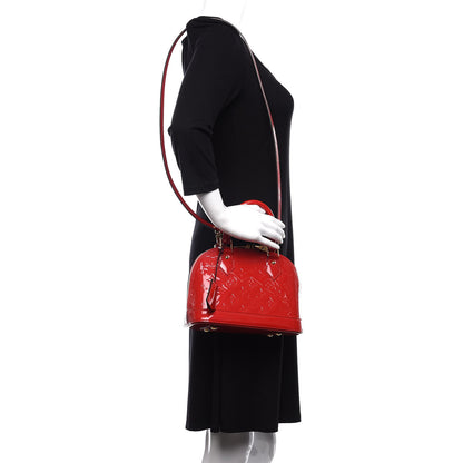 Louis Vuitton Vernis Alma BB Cherry 2 of 11