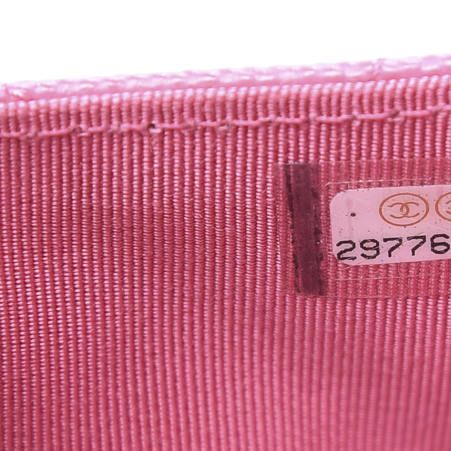 Chanel Caviar Quilted CC Zip Card Holder Pink 7 of 8