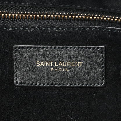 Saint Laurent Calfskin Classic Duffle 6 Black 6 of 11