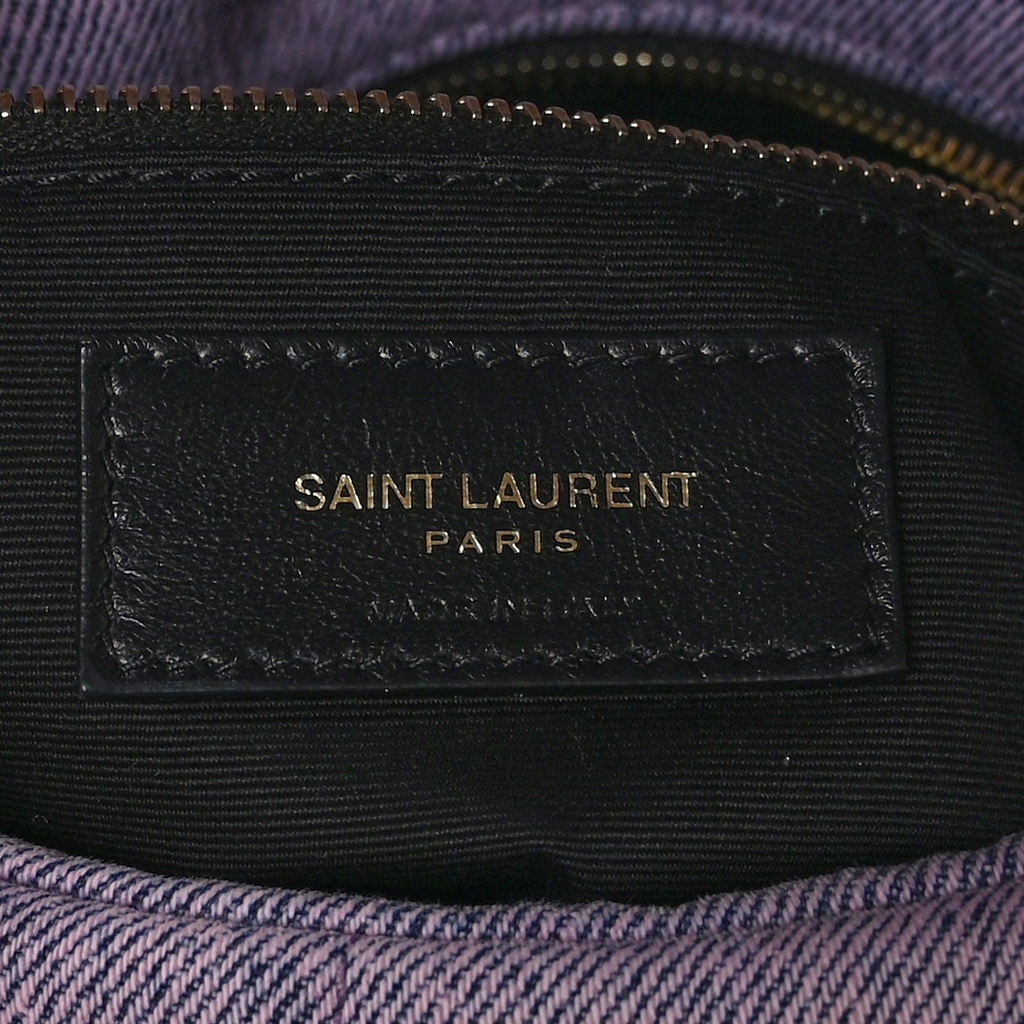 Denim Quilted Loulou Puffer Monogram Chain Satchel Bleached Lilac